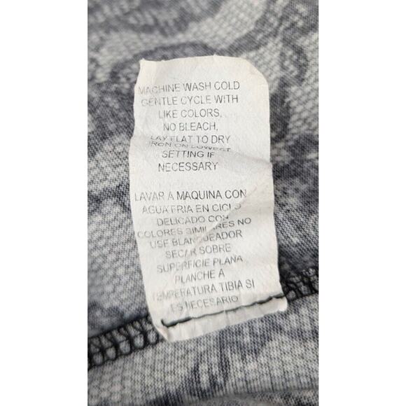 Lily Rose Women's Size Medium Top ~ Floral Print Scoop Neck Long Sleeve Peplum - Picture 7 of 8